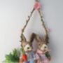 Easter Decorative Bunny On Swing Decoration, thumbnail 3 of 6