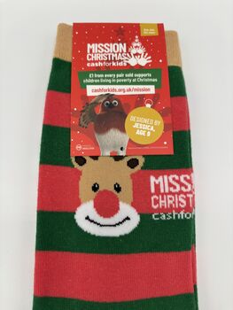 Stand Out X Mission Christmas Charity Socks, 2 of 2