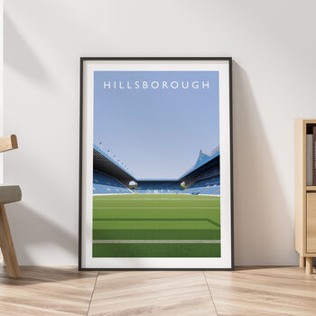 Sheffield Wednesday Hillsborough Stadium Poster, 4 of 8
