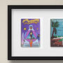 Book Lover Customized Print Three Covers Framed Gift, thumbnail 4 of 7