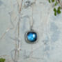 Natural Labradorite Necklace In Solid Sterling Silver, thumbnail 3 of 3