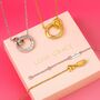 Personalised Woman's Glistering Eclipse Pendant In Gold, thumbnail 1 of 10