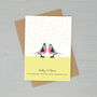 Personalised Love Birds Wedding Day Card, thumbnail 1 of 2