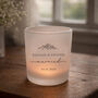 Personalised Frosted Candle Jar Wedding Gift, thumbnail 2 of 3