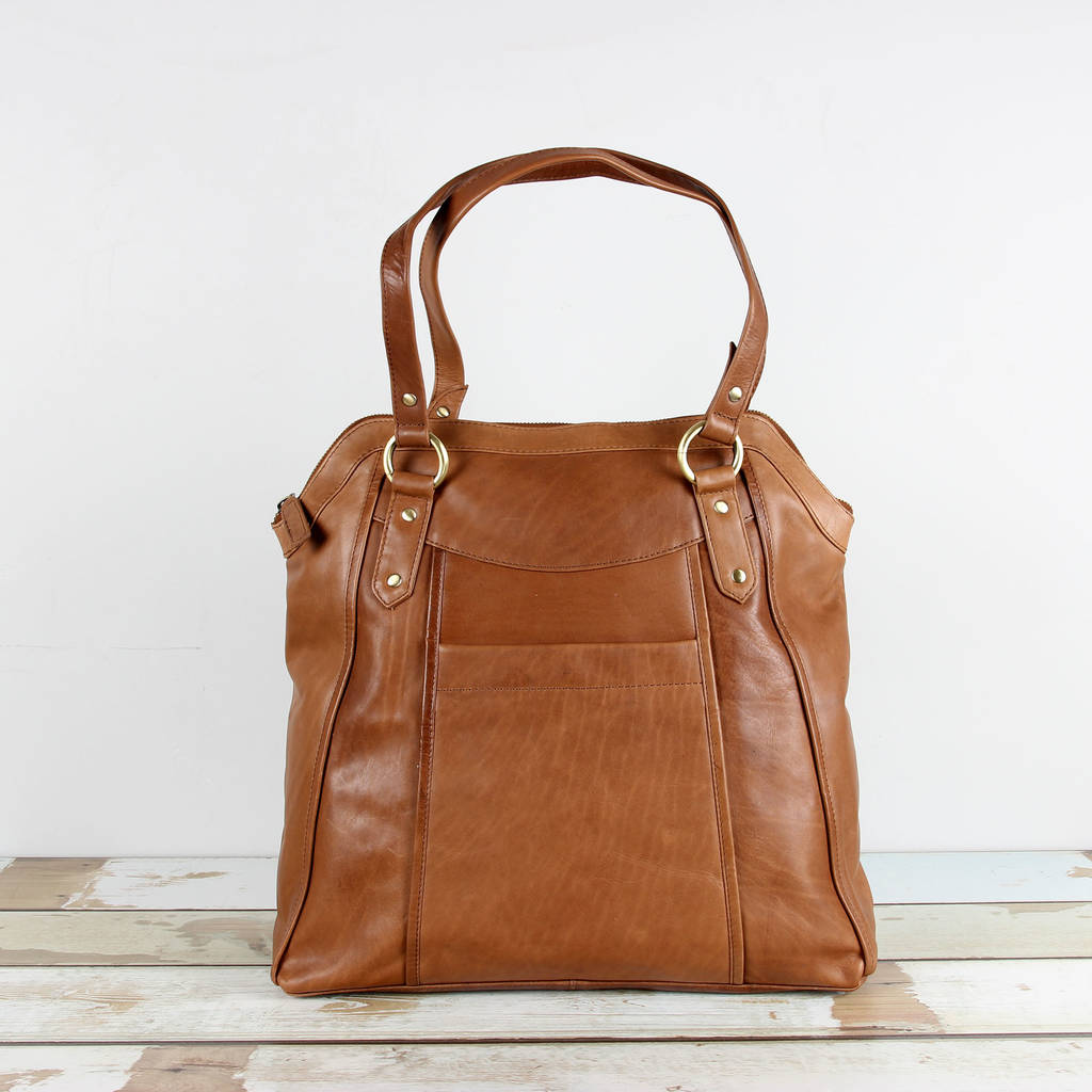 chelsea leather shopper tote by the leather store