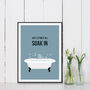 Letting It All Soak In Bathroom Print, thumbnail 2 of 3