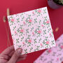 Rose Birthday Card With Gold Foil, thumbnail 1 of 4