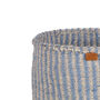 Pastel Pinstripe Woven Storage Basket, thumbnail 11 of 12