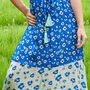 Liana Dress In Blue Poppy Print, thumbnail 2 of 6