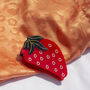 Strawberry Fruit Claw Hair Clip In Red, thumbnail 2 of 3