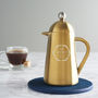 Personalised Faceted Gold Coffee Pot, thumbnail 1 of 2