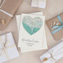 Personalised Map Heart Engagement Card, thumbnail 2 of 7