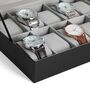 12 Slots Grey Lining Watch Display Storage Box Case, thumbnail 6 of 9