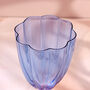 G Decor Set Of Four Laurent Glassware Collection Elegant Wine Glasses With Tall Stems And Fluted Bowl Design, thumbnail 4 of 4