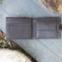 Men's Luxury Brown Leather Wallet Flip Up Rfid Safe, thumbnail 3 of 5