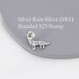 Howling Wolf Stud Earrings In Sterling Silver, thumbnail 8 of 12
