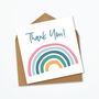 Thank You Personalised Card, Rainbow Greetings, thumbnail 3 of 4