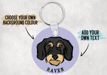 Wire Haired Dachshund Keyring, 4 of 6