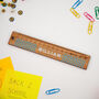 Personalised Check Name Wooden Ruler, thumbnail 3 of 7