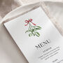 Mistletoe Christmas Dinner Menu Cards, thumbnail 2 of 2
