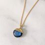 The Orb Labradorite Necklace, Gold, thumbnail 1 of 5