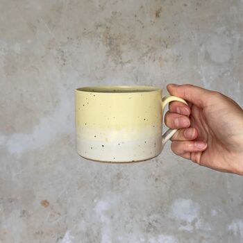 Handmade Short Mug In Golden Sand, 2 of 6