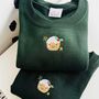 Embroidered Super Cute Mini Christmas Pudding Jumper, thumbnail 3 of 8