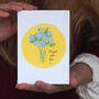Forget Me Not Sympathy Card, thumbnail 2 of 3