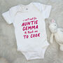 Auntie Uncle Can't Wait To Teach.. Babygrow, thumbnail 2 of 9