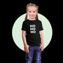 Ho Ho Ho Glow In The Dark Christmas T Shirt For Kids, thumbnail 2 of 2