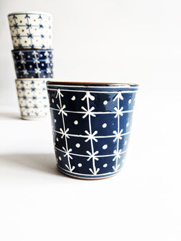 Handpainted Blue Crissy Espresso Cup, 5 of 11