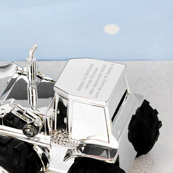 Personalised Children's Silver Digger Money Box, 3 of 3