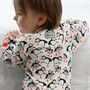 Puffin Sleepsuit For Baby | Certified Organic, thumbnail 2 of 10