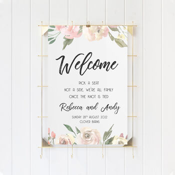 Wedding Welcome Sign Feeling Floral, 2 of 2