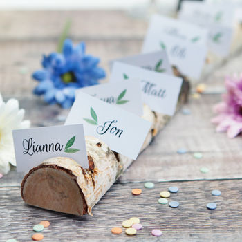 Wooden Wedding Place Card Holder, 2 of 5
