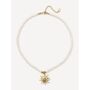 Freshwater Pearl Choker With Hammered Sun Pendant, thumbnail 2 of 7