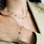 Non Tarnish Gemstone Nugget Bead Chain Bracelet, thumbnail 3 of 10