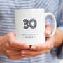 30th Birthday Mug With Personalised Name, thumbnail 1 of 3