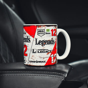 Ayrton Senna Mp4 #12 Classic Formula Racing One Car Coffee Mug, 2 of 3