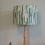 Abstract Green Lines Handmade Lampshade, thumbnail 4 of 9