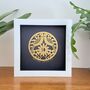 Framed Golden Wedding Personalised Paper Cut, thumbnail 1 of 12