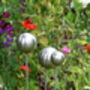 Set Of Three Stainless Steel Silver Garden Ornaments, thumbnail 6 of 6