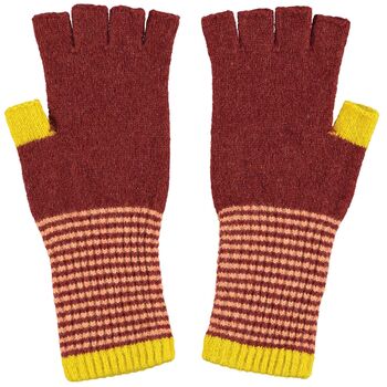 Ladies Lambswool Gloves And Fingerless Mitts, 9 of 10