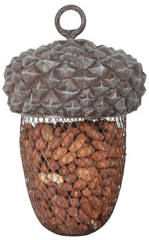Acorn Hanging Bird Nut Feeder 22cm Wildlife Feeder Gift, 2 of 3