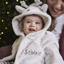 Personalised Reindeer Christmas Fleece Robe, thumbnail 2 of 8