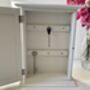 White Wooden Key Box Cabinet Wall Mounted Freestanding, thumbnail 4 of 11