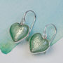 Murano Glass And Silver Heart Earring, thumbnail 7 of 12