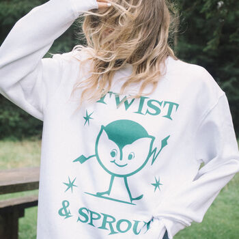 Twist And Sprout Women's Christmas Jumper, 2 of 4