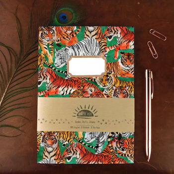 Streak Of Tigers Lined And Plain Notebook Set, 2 of 9