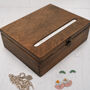 Large Personalised Message Wooden Jewellery Box, thumbnail 1 of 10